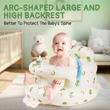 Asiento inflable para bebs de 3 a 36 meses, silla de suelo Sit Me con bomba de aire incorporada, asiento de apoyo para bebs para sentarse y aprender a sentarse, diseo de borde completo - no definido - Ver 3