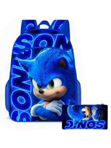 Sega 3pcs/Set Backpack, Handbag, Pencil Case, Multiple Options, Birthday Gift, Back To School - Multicolor - View 6