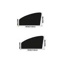 Easypie Selection 2PCS Magnetic Car Window Shades - Universal Sun Blockers For UV Protection & Privacy, Blackout Curtains For Camping/Napping, Fits Most Vehicles