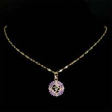 Aesthetic Chakra OM Reiki Symbol Pendant Necklace For Women Men Stainless Steel Golden Color Buddhism Lotus Mala Chain Jewelry - Necklace - View 2
