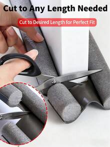 Soundproof Door Seal Strip - Windproof And Soundproof For Door Gaps And Bottoms, Durable Foam Material For Doorways, Prevents Insects, Snakes, And Reduces Noise, Easy To Install For Bedroom, Bathroom, And Office Doors, Door Seal Strip For Doorways, Enhanced Door Grip, Thickened Seal - Multicolor - View 9