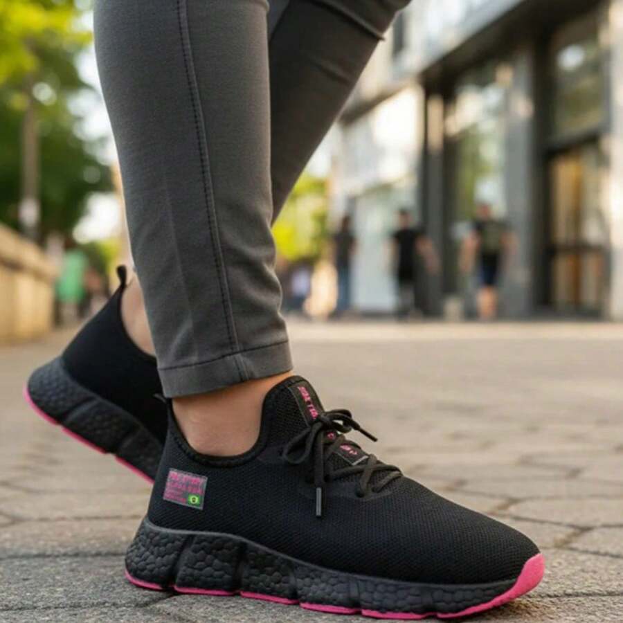 Women's Lightweight Sports Shoes For Walking, Gym, Weight Training, Running, Advanced Running - NEW ULTRA - 玫瑰紅 - 查看 1