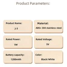 1个电动手持搅拌器 - USB充电，1200mAh长效电池，3档速度调节，配有2个不锈钢搅拌棒，适用于打发奶油、制作奶昔、酱汁、果泥、奶油、卡布奇诺、热巧克力、牛奶起泡 - 升级您的厨房 - 彩色 - 查看 13
