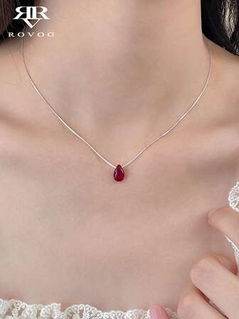 1 pieza Collar colgante de resina con diseño de gota de lujo y elegante retro, diseño único para mujer, adecuado para uso diario, casual y de fiesta