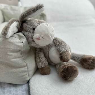 31cm/12" Almohada de peluche de burro súper esponjosa y suave | Muñeco de peluche de burro suave y abrazable, piel amigable | Adorable almohada de peluche de burro, adecuada para sofá, cama, decoración de dormitorio | Muñeco de peluche de burro cómodo, adecuado para niños, niños pequeños y adultos