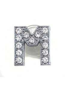 26 Letters Diy Bag Decor, Crystal Diamond Alloy Letters,Slipper Decorative Buckle,Suitable For Bogg Bags, Hollow Out Clogs, Tote Bags, Decorative Accessories, Customizable For Your Beach Tote Bags And Hollow Out Clogs, These Charming Decors Infuse Personalized Style And Vibrant Colors To Your Bogg Bags And Hollow Out Clogs, A Great Gift For Family, Friends, Or Loved Ones, Or Even A Christmas Gift.