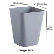 Trash Can Large Capacity Garbage Bin Simple Waste Basket For Kitchen Bathroom Office Bedroom Multi Use Convenient Home - 2PCS - 查看 2