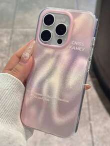 Funda de teléfono suave con protección de lujo, brillos 3D degradados, compatible con iPhone 17 ProMax, 17 Pro, 17 Air, 16, 15, 14 Plus, 13, 12 Pro Max, 11 - Rosa - Ver 3