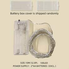 1条装 10/20/30/50/100/200颗LED灯珠 1米/2米/3米/5米/10米/20米铜线串灯，适用于节日装饰、婚礼、派对、礼品、卧室、客厅、家居、花园、单身派对 [不含电池]，斋月装饰灯 - 銅線燈 - 查看 13