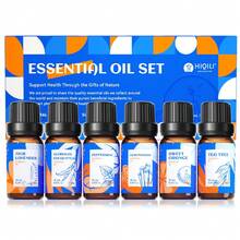 HIQILI 纯精油礼盒套装，6瓶*10毫升和16瓶*10毫升，适用于DIY香水、香薰机、加湿器、按摩、护肤、护发、香皂、香薰蜡烛等，适合作为情人节、新年、万圣节、圣诞节、生日礼物送给家人和朋友。 - 混合香型 - 查看 8