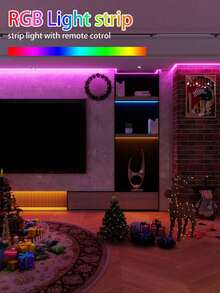 NBBUFF 1M-30M USB LED Light, 32.8-Foot Intelligent RGB LED Light Strip, With APP Control, Timer Setting, Music Mode. LED Decorative Light Strip, Bedroom, Computer, Cabinet. Perfect For Birthday Parties, Perfect For Festivals, And Perfect For Christmas Gifts - Multicolor - View 5