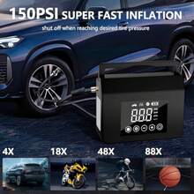 Car Air Compressors - Black - View 2