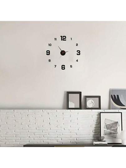 1pc Acrylic Silent Clock, Personalized Digital Klok Wand Home ation, Study, Living Room, Bedroom, Office, School, Festival ation Stickers,Home ,Room Birthday Graduation Bedroom Dormitory Back To School view 4