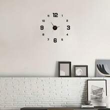 1pc Acrylic Silent Clock, Simple And Personalized Digital Clock Wall Clock, Suitable For Home Decoration, Study, Living Room, Bedroom, Office, School, Festival Decoration Clock Stickers,Home Decor ,Room Decor Gifts Birthday Graduation Bedroom Decor Dormitory Decor Back To School - Multicolor - View 6