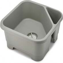 Joseph Joseph Duo Square Wash Dish Basin For Kitchen And RV Basin With Cutlery, Sponges And Brushes Compartment, Grey - ColorA - 查看 3