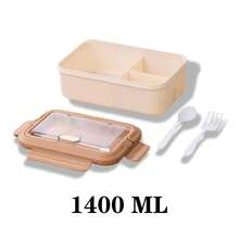 1pc 1100ml/1400ml Large Capacity Lunch Box, Built-In Cutlery, Insulated Bag, Leak-Proof, Adult Lunch Box, School Lunch Box, Modern Stylish Lunch Box, Suitable For Work, Back To School, Camping, Kitchen - Multicolor - View 10
