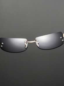 1 par herrglasögon med plastbågar, rektangulära, eleganta retro-glasögon, mångsidiga och moderiktiga, lämpliga för affärsresor, pendling, dagligt kontor och interna möten. - Multifärgad - Visa 6