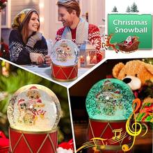 Globos de nieve de Navidad, globo musical u2013 globo de agua para cachorros y gatos con 8 canciones, caja de msica que de color para decoracin navidea del hogar y regalo - Perros - Ver 4
