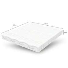 180 X 200 Cm Pocket Spring Mattress, H3 Firmness, Oeko-Tex Certified, Ergonomic, 7 Mattress Zones, 20 Cm High, Made In China. - White - View 4