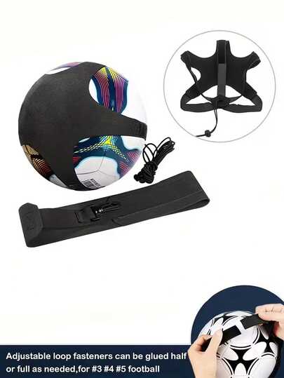 Verstellbarer Volleyball/Fußball Trainings-Hüftgurt, geeignet für Anfänger zum Üben der Ballkontrolle, Fußball Jonglier-Tasche, hochelastisches Widerstandsband, Rotations-Volleyball Angriffsschlag Trainingsgerät, Fußball Schuss-Assistenz Trainingsausrüstung, geeignet für Studenten und Fußballbegeisterte