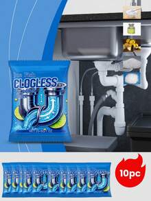 Bột thông cống - Chất thông cống đa năng cho nhà bếp, nhà vệ sinh, phòng tắm, bột làm sạch cống mạnh mẽ, hòa tan tắc nghẽn và khử mùi. Bột thông cống - Chất thông cống và khử mùi đa năng, chất làm sạch cống hòa tan nhanh cho nhà bếp, nhà vệ sinh và đường ống thoát nước. - Bột - Xem 4