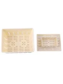 1 Set DIY Plastic Homemade Tofu Maker Mold Kit, Tofu Making Machine Set, Includes Cheesecloth Soy Milk Press Mold, For Cooking - Beige - View 19