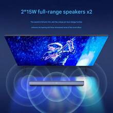 Philips TAB4010/93 Soundbar TV Soundbar Home Theater Bluetooth Speaker 2.0 Stereo Channel Black - Black - View 4