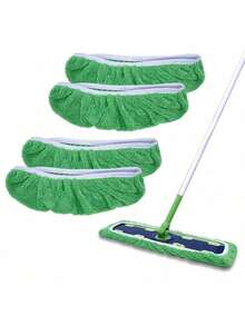 3/5/8pcs Reusable Microfiber Mop Pads (Mop Not Included), Compatible With XL Mops, Suitable For Kitchen, Living Room, Bedroom, Dry & Wet Use On Hardwood Floors, Tiles, Household Cleaning Tool - Multicolor - View 6