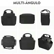 Loncheras Termica para Mujer, Bolsa de Almuerzo de Gran Capacidad con Cristales Hielo y Cubiertos, Aislamiento Portátil Ideal para El Trabajo, Playa, Camping - negro - Ver 6