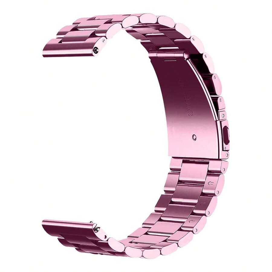 OcioDual Lieferung innerhalb von 24/48 Stunden. Uhrenarmband, Edelstahlarmband, rosa, Smartwatch-Armband, Herrenuhr, Damen-Smartwatch, Herren-Armband, Damen-Armband, universeller Schnellverschluss - Pink - Übersicht 1