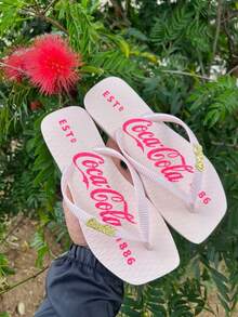 C O C A TRADITIONAL THONG FLIP-FLOPS C.C MICRO EXPANDED C - Màu Hồng baby - Xem 1