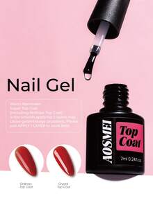 7 Ml Wipe Free Gel Nail Polish UV LED Professional Seal Shiny Transparent Nail - Clear - View 1