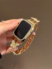 Butterfly Bracelet Strap Compatible With 38/40/41/42/44/45/46/49mm, Compatible With Apple Watch Strap Ultra/Se11/10/9/8/7/6/5/4/3/2/1