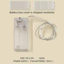 1条装 10/20/30/50/100/200颗LED灯珠 1米/2米/3米/5米/10米/20米铜线串灯，适用于节日装饰、婚礼、派对、礼品、卧室、客厅、家居、花园、单身派对 [不含电池]，斋月装饰灯 - 銅線燈 - 查看 51