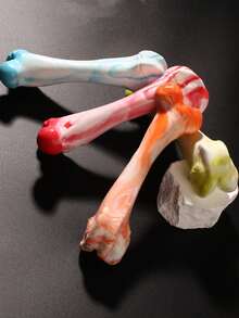 专为爱啃咬的狗狗设计的坚不可摧的咀嚼玩具 - 超耐用的TPR和尼龙骨头，适合中大型犬的互动玩具，适合缓解无聊和户外玩耍（颜色随机） - 彩色 - 查看 5