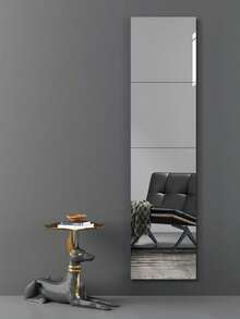 4个亚克力20厘米浴室镜，自粘式壁挂装饰化妆镜，非实际使用