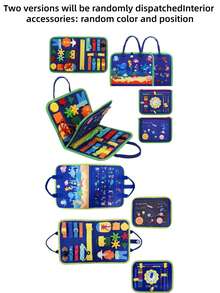 幼儿生日礼物，忙碌板玩具，感官玩具，培养基本生活技能，益智玩具，提升智力和科学素养，趣味旅行活动，万圣节和圣诞节的完美礼物