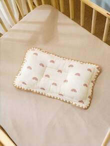 1pc Newborn Pillow, Breathable Baby Pillow, Cute Cartoon Bear Design, Soft & Comfortable, Washable, Suitable For Baby Boys And Girls