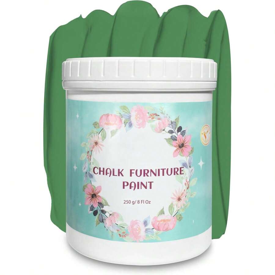Chalk Paint Furniture Paint Waterproof Kitchen Cabinets Paint & Odorless Wood Paint For Crib Desk Closet Child 8 Oz Dark Green - one-size - View 1
