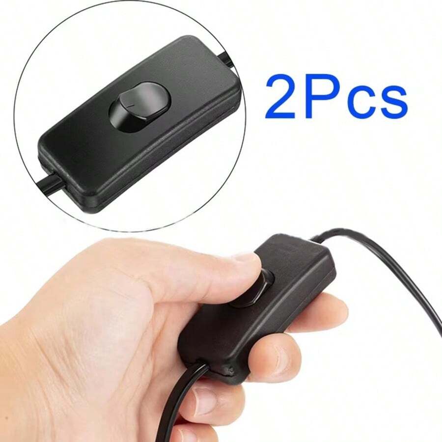 2个灯具电源线翘板开关，控制LED灯接线电开关