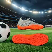 Professional Mid-Top Soccer Cleats, AG Stud Sole, Suitable For Indoor & Outdoor Matches And Training, Lightweight And Durable Anti-Slip Turf Boots