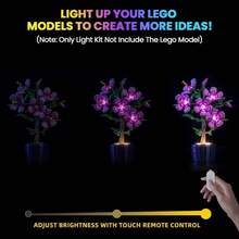 - Kit de luz mejorado compatible con Botanical Hibiscus juego de construccin de luces, decoracin compatible con 10372 modelo no incluido - amarillo - Ver 2