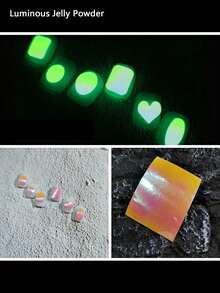 6pcs Transparent Aurora Ice Cube Nail Stickers - 3D Glass Paper Holographic Ice Cube Phone Transfer Stickers Nail Glitter - Self-Adhesive Rainbow Reflective Korean Style Nail Foil Stickers For Nail Art Decoration - Multicolor - View 13