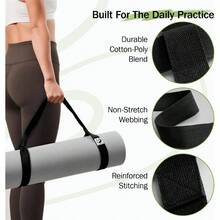 Correas de esterilla de yoga para llevar, soporte de esterilla de yoga ajustable, correa de esterilla de yoga de varios colores para pilates, ejercicio - inicial - Ver 4