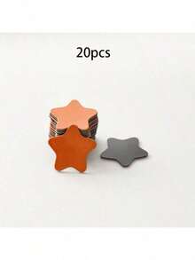 20个星形橡胶冰箱贴，适用于教室、厨房、家居装饰和母亲节礼物，以及返校学生奖励