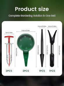 6pcs Mini Seed Planter Set, Upgraded Mini Seed Planter With Reusable Manual Seeding Cloth And Wide Brim Cap, Handheld Mini Seeding Tool For Planting Vegetables, Flowers And Herbs - Multicolor - View 8