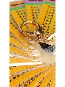 Llavero Didáctico de Tablas de Multiplicar, Material Educativo Lápiz Enmicado Grueso - 1 - Ver 3