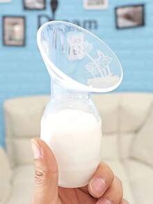 KUNT 1pc 90ml Manual Silicone Breast Pump For Breastfeeding Milk Collection - Multicolor - View 4