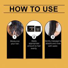 Nourishing Hair Mask, Improves Dry, Frizzy Hair And Restores Smooth, Nutritious Hair - Black - View 10