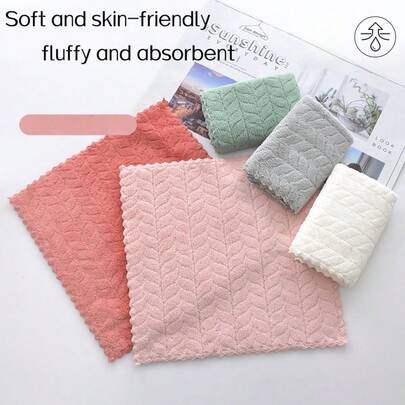 5pcs Luxury Soft Towel Set - Super Absorbent Quick Dry Hand Towels - Multipurpose 11.8" X 11.8", Suitable For Home Bathroom And Daily Use, Lint-Free, Ideal For Outdoor, Kitchen And Travel